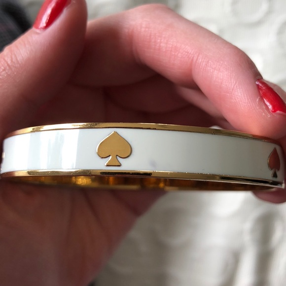 Kate Spade White Logo Enamel Bracelet - Picture 10 of 11